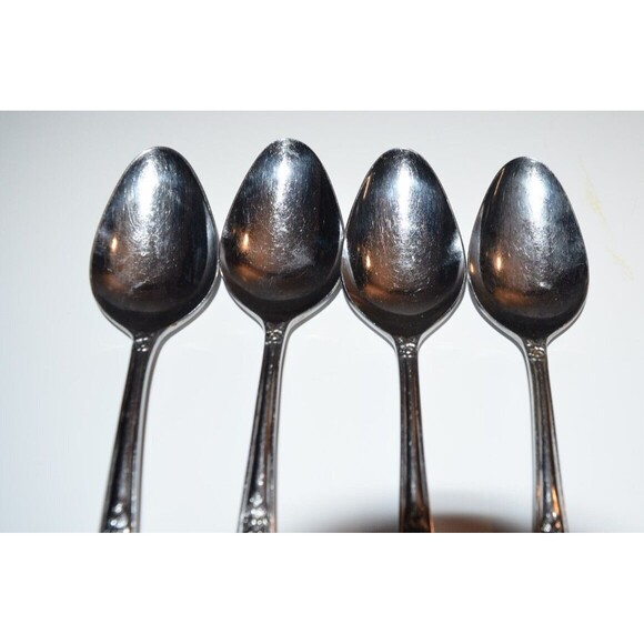 Versailles by MSI Japan Stainless SOUP SPOONS 7.25" Vtg Flatware Set of 4 - Picture 3 of 7